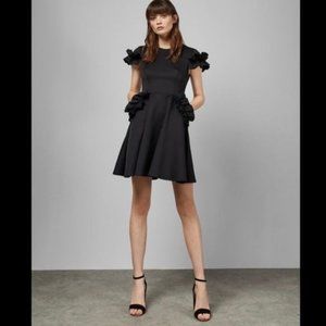 Ted Baker London Luuciee Ruffle Dress Size 0
